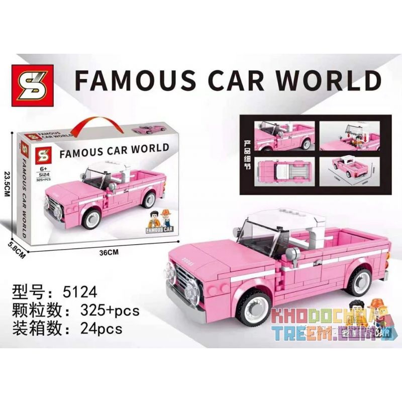 SEMBO 607339 SHENG YUAN SY 5124 non  DODIKA. bộ đồ chơi xếp lắp ráp ghép mô hình Racers DODGE Đua Tốc Độ 325 khối