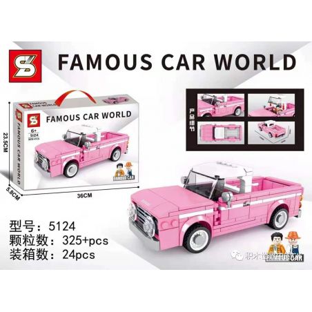 SEMBO 607339 SHENG YUAN SY 5124 non  DODIKA. bộ đồ chơi xếp lắp ráp ghép mô hình Racers DODGE Đua Tốc Độ 325 khối