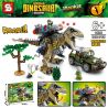 SEMBO 205038 SHENG YUAN SY 1596 non  CƠ KHÍ BA WANGLONG ĐUỔI THEO bộ đồ chơi xếp lắp ráp ghép mô hình Jurassic World DINOSAUR WORLD Thế Giới Khủng Long 645 khối