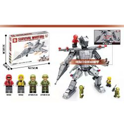 SEMBO 207054 SHENG YUAN SY 1564 non  SU -27 FIGHTER. bộ đồ chơi xếp lắp ráp ghép mô hình Military Army SURVIVAL WARFARE Quân Sự Bộ Đội 617 khối