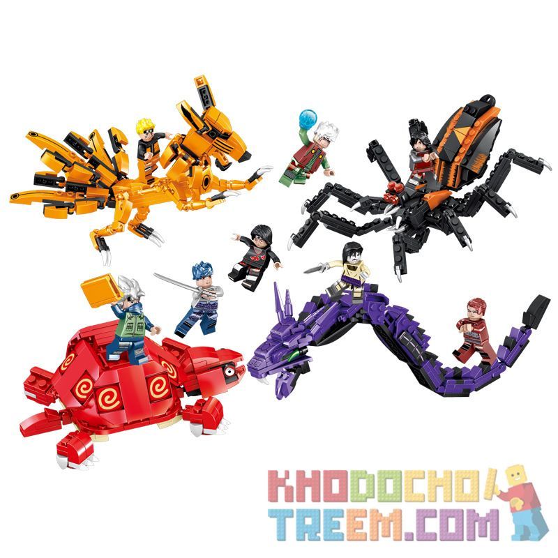 PRCK 69619 non  CÂU CHUYỆN CHIẾN ĐẤU 4. bộ đồ chơi xếp lắp ráp ghép mô hình 730 khối