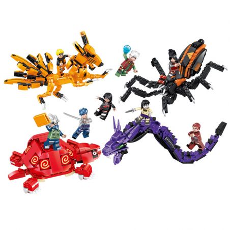 PRCK 69619 non  CÂU CHUYỆN CHIẾN ĐẤU 4. bộ đồ chơi xếp lắp ráp ghép mô hình 730 khối