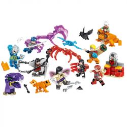 PRCK 69616 non  NINJA NĂM LỚN 8 bộ đồ chơi xếp lắp ráp ghép mô hình Movie & Game Phim Và Trò Chơi