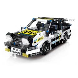 ZHEGAO QL0465 0465 non  XE BUÝT TRỞ LẠI TOYOTA AE86 bộ đồ chơi xếp lắp ráp ghép mô hình  Kỹ Thuật Công Nghệ Cao Mô Hình Phương Tiện 528 khối