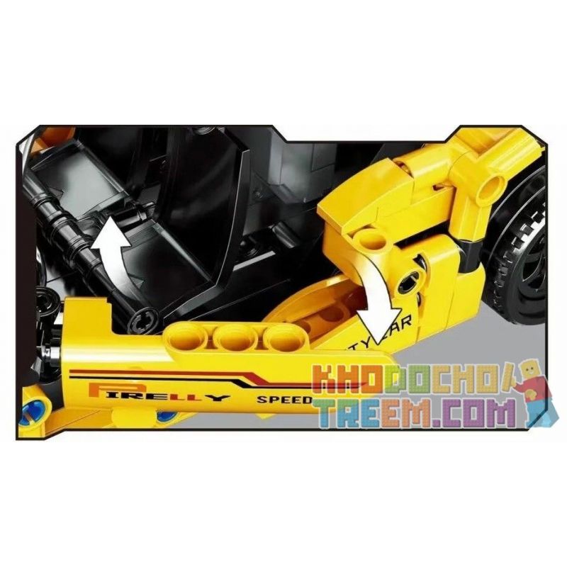 ZHEGAO QL0473 0473 non  MCLAREN BACK BUS. bộ đồ chơi xếp lắp ráp ghép mô hình  Kỹ Thuật Công Nghệ Cao Mô Hình Phương Tiện 433 khối