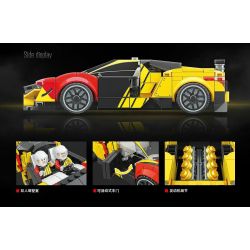 QuanGuan 100152 Quan Guan 100152 non  XE THÀNH PHỐ: 100152 bộ đồ chơi xếp lắp ráp ghép mô hình Racers Đua Tốc Độ 348 khối