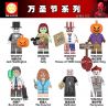 WM 6102 2057 2058 2059 2060 2061 2062 2063 2064 non  HÀNG TRĂM NGƯỜI 8 SÊ-RI HALLOWEEN bộ đồ chơi xếp lắp ráp ghép mô hình Collectable Minifigures Búp Bê Sưu Tầm