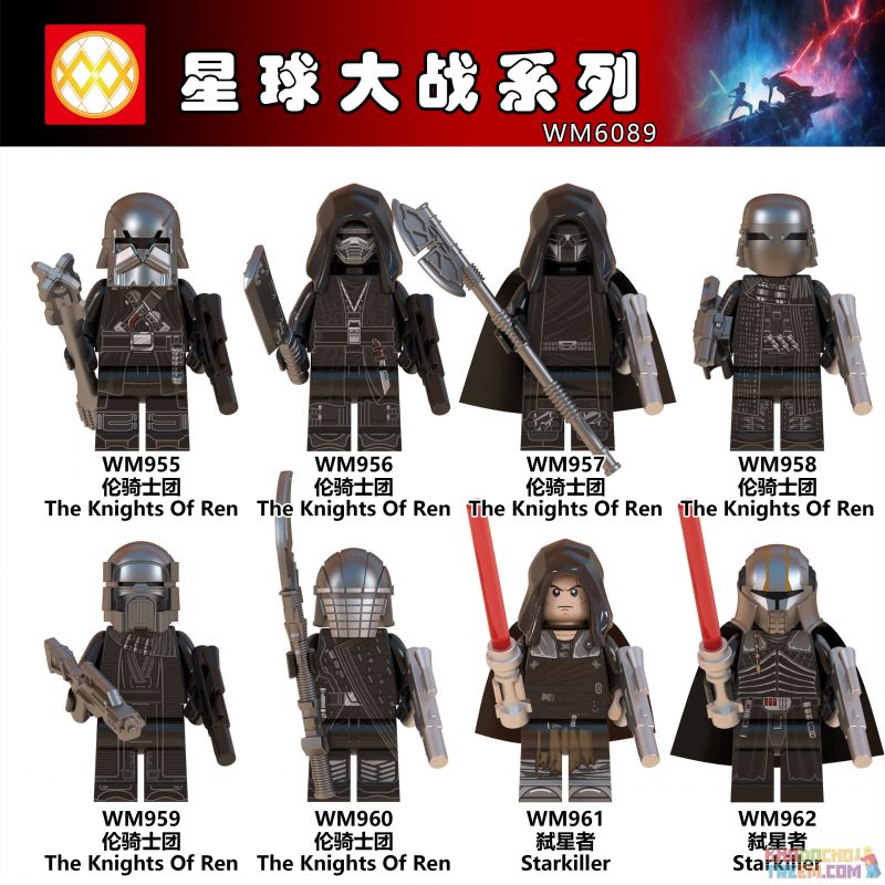 WM 6089 955 956 957 958 959 960 961 962 non  HÀNG TRĂM NGƯỜI 8 SÊ-RI STAR WARS bộ đồ chơi xếp lắp ráp ghép mô hình Chiến Tranh Giữa Các Vì Sao