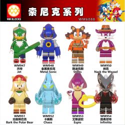 WM 6088 947 948 949 950 951 952 953 954 non  HÀNG TRĂM NGƯỜI 8 SERIES SONIC bộ đồ chơi xếp lắp ráp ghép mô hình Movie & Game Phim Và Trò Chơi
