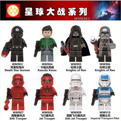 WM 6083 903 904 905 906 907 908 909 910 non  HÀNG TRĂM NGƯỜI 8 SÊ-RI STAR WARS bộ đồ chơi xếp lắp ráp ghép mô hình Chiến Tranh Giữa Các Vì Sao