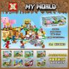 SX 1051 non  LÀNG ĂN THỊT 8IN1 bộ đồ chơi xếp lắp ráp ghép mô hình Minecraft MY WORLD Game Xây Dựng 192 khối