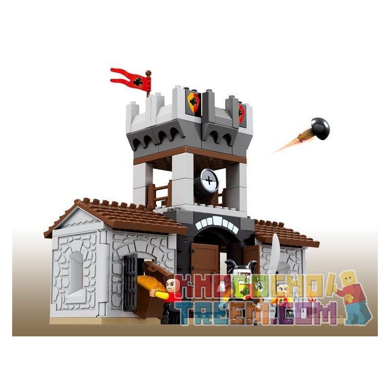 HYSTOYS HONGYUANSHENG AOLEDUOTOYS HG-1313 1313 HG1313 Xếp hình kiểu      Castle 76 Nhà Kho Của Nhà Vua 76 khối