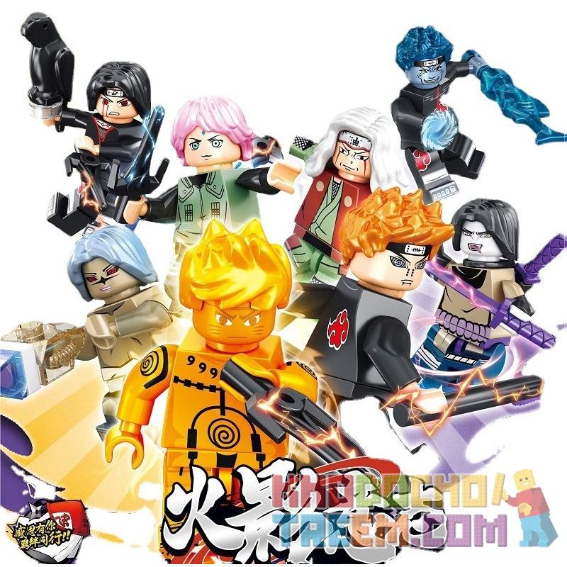 ELEPHANT JX1214 1214 non  THẾ GIỚI NINJA WARS 8 bộ đồ chơi xếp lắp ráp ghép mô hình 333 khối