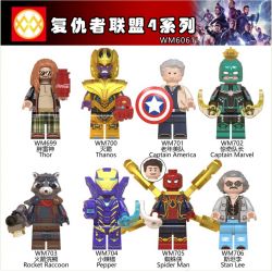 WM 6061 699 700 701 702 703 704 705 706 non  HÀNG TRĂM NGƯỜI 8 AVENGERS 4 SERIES bộ đồ chơi xếp lắp ráp ghép mô hình Super Heroes Siêu Nhân Anh Hùng