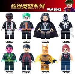 WM 6002 307 308 309 310 311 312 313 314 non  HÀNG TRĂM NGƯỜI 8 SÊ-RI SIÊU ANH HÙNG bộ đồ chơi xếp lắp ráp ghép mô hình Super Heroes Siêu Nhân Anh Hùng