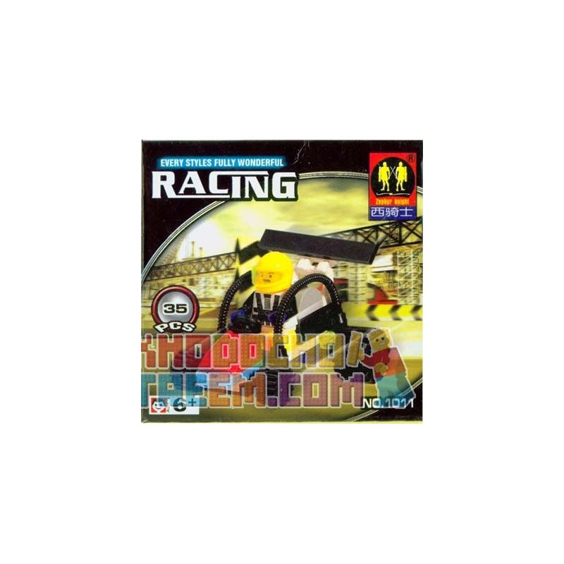 ZEPHYR KNIGHT 1011 non  XE HƠI bộ đồ chơi xếp lắp ráp ghép mô hình Racers RACING Đua Tốc Độ 35 khối