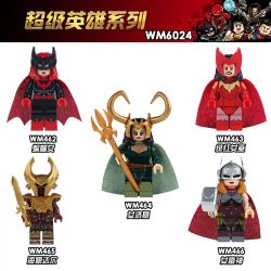 WM 6024 462 463 464 465 466 non  SÊ-RI SIÊU ANH HÙNG bộ đồ chơi xếp lắp ráp ghép mô hình Collectable Minifigures Búp Bê Sưu Tầm