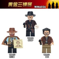 WM 6026 454 455 456 non  GOLDEN BA PHI TIÊU bộ đồ chơi xếp lắp ráp ghép mô hình