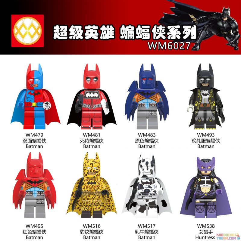 WM 6027 479 480 481 482 483 484 485 486 non  HÀNG TRĂM NGƯỜI 8 DÒNG BATMAN bộ đồ chơi xếp lắp ráp ghép mô hình The  Batman Movie Người Dơi Bảo Vệ Gotham