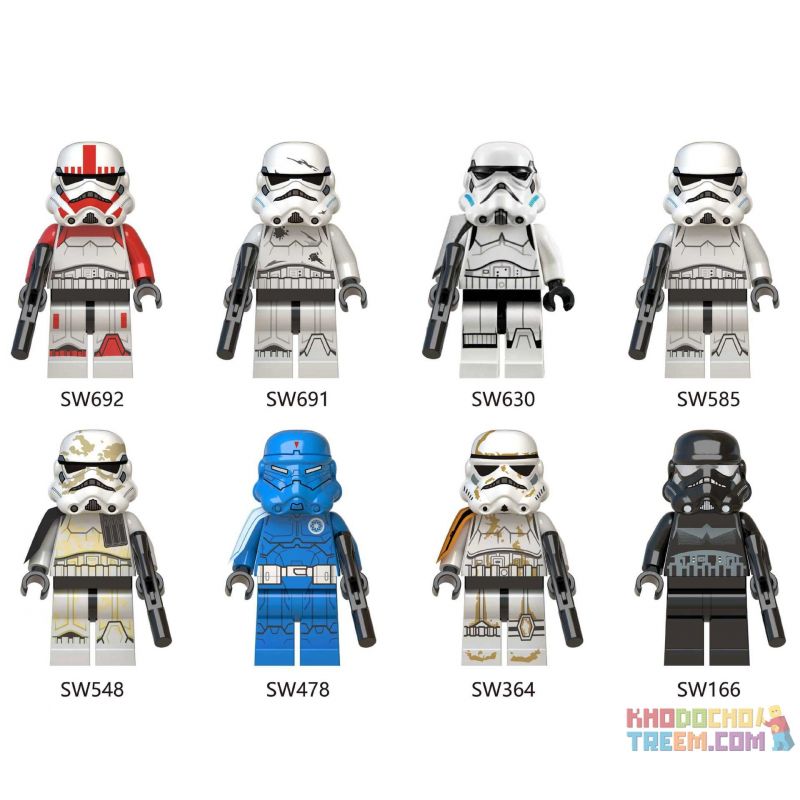 WM 6037 SW692 SW691 SW630 SW585 SW548 SW478 SW364 SW166 non  HÀNG TRĂM NGƯỜI 8 CHIẾN TRANH GIỮA CÁC VÌ SAO bộ đồ chơi xếp lắp ráp ghép mô hình Star Wars