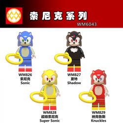 WM 6043 826 827 828 829 non  SONIC SERIES. bộ đồ chơi xếp lắp ráp ghép mô hình Collectable Minifigures Búp Bê Sưu Tầm