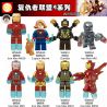 WM 6055 649 650 651 652 653 654 655 656 non  HÀNG TRĂM NGƯỜI 8 AVENGERS 4 SERIES bộ đồ chơi xếp lắp ráp ghép mô hình Super Heroes Siêu Nhân Anh Hùng