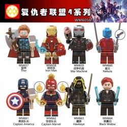 WM 6056 657 658 659 660 661 662 663 664 non  HÀNG TRĂM NGƯỜI 8 AVENGERS 4 SERIES bộ đồ chơi xếp lắp ráp ghép mô hình Super Heroes Siêu Nhân Anh Hùng