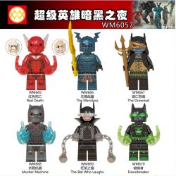 WM 6057 665 666 667 668 669 670 non  SIÊU ANH HÙNG TỐI ĐÊM bộ đồ chơi xếp lắp ráp ghép mô hình Collectable Minifigures Búp Bê Sưu Tầm
