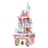 ZHEGAO QL1008 1008 non  CASTLE MUSIC BOX. bộ đồ chơi xếp lắp ráp ghép mô hình Girl Con Gái 715 khối