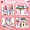 ZHEGAO QL1008 1008 non  CASTLE MUSIC BOX. bộ đồ chơi xếp lắp ráp ghép mô hình Girl Con Gái 715 khối