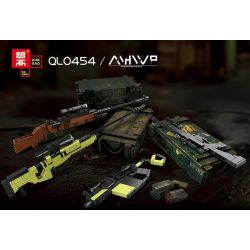 ZHEGAO QL0454-1 0454-1 QL0454-2 0454-2 QL0454-3 0454-3 QL0454-4 0454-4 non  SÚNG MINI 4 AWM M24 VECTOR MK12 bộ đồ chơi xếp lắp ráp ghép mô hình Gun MHWP 389 khối