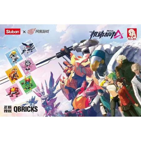 SLUBAN M38-B1007 B1007 1007 M38B1007 38-B1007 non  MÔ HÌNH MOBILE CITY ALPHA MECHA 6 bộ đồ chơi xếp lắp ráp ghép mô hình Movie & Game QBRICKS Phim Và Trò Chơi 1644 khối