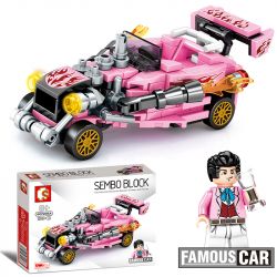 SEMBO 607205A 607205B 607205C 607205D non  SỬA ĐỔI XE BUÝT TRỞ LẠI bộ đồ chơi xếp lắp ráp ghép mô hình Racers Đua Tốc Độ 640 khối