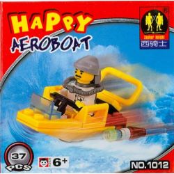 ZEPHYR KNIGHT 1012 non  TÀU BAY VUI VẺ bộ đồ chơi xếp lắp ráp ghép mô hình City HAPPY AEROBOAT Thành Phố 37 khối