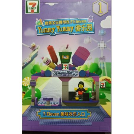 7-ELEVEN BG0LY001 0LY001 non  CÔNG VIÊN GIẢI TRÍ 7-ELEVEN YUMMY bộ đồ chơi xếp lắp ráp ghép mô hình