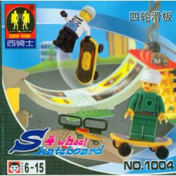 NOT  SKATEBOARD CHALLENGE 6738 XQL 103 ZEPHYR KNIGHT 1004 xếp lắp ráp ghép mô hình THỬ THÁCH TRƯỢT VÁN Island Xtreme Stunts Đua Siêu Tốc 108 khối