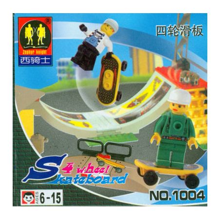 NOT  SKATEBOARD CHALLENGE 6738 XQL 103 ZEPHYR KNIGHT 1004 xếp lắp ráp ghép mô hình THỬ THÁCH TRƯỢT VÁN Island Xtreme Stunts Đua Siêu Tốc 108 khối