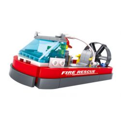 Kazi KY98203 98203 non  THUYỀN CỨU HỎA bộ đồ chơi xếp lắp ráp ghép mô hình Fire Rescure FIRE ENGINE 121 khối