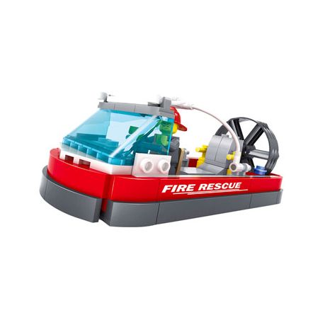 Kazi KY98203 98203 non  THUYỀN CỨU HỎA bộ đồ chơi xếp lắp ráp ghép mô hình Fire Rescure FIRE ENGINE 121 khối