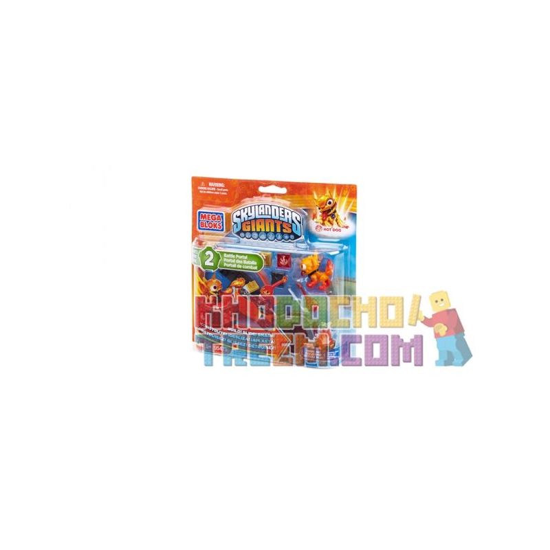 MEGA BLOKS 95475 non  CỔNG THÔNG TIN CHIẾN ĐẤU CỦA MOLTON HOT DOG bộ đồ chơi xếp lắp ráp ghép mô hình Skylanders MOLTON HOT DOG'S BATTLE PORTAL 11 khối