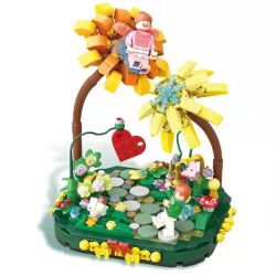 PANTASY 15001 non  NHẬT KÝ SENAI - HOA TỰ HỎI bộ đồ chơi xếp lắp ráp ghép mô hình