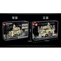 SEMBO 105603 non  CỜ ĐỎ-17A-AIR PHÒNG THỦ TÊN LỬA bộ đồ chơi xếp lắp ráp ghép mô hình Military Army HQ-17A ANTI-AIRCRAFT MISSILES SYSTEM Quân Sự Bộ Đội 393 khối