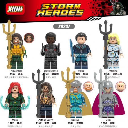 XINH X0237 0237 1103 1104 1105 1106 1107 1108 1109 1110 non  HÀNG TRĂM NGƯỜI 8 HAIWANG bộ đồ chơi xếp lắp ráp ghép mô hình Dc Comics Super Heroes STORM HEROES Siêu Anh Hùng Dc