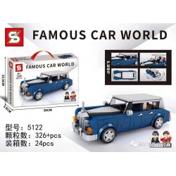 SEMBO 607337 SHENG YUAN SY 5122 non  THẾ GIỚI XE SANG ROLLS-ROYCE PHANTOM bộ đồ chơi xếp lắp ráp ghép mô hình Racers Đua Tốc Độ 326 khối