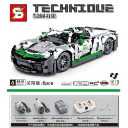 SHENG YUAN SY 8610 non  PORSCHE 918 1:14. tỷ lệ 1:14 bộ đồ chơi xếp lắp ráp ghép mô hình  Kỹ Thuật Công Nghệ Cao Mô Hình Phương Tiện 1016 khối