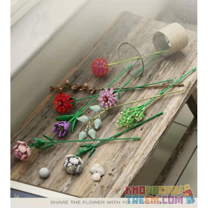 PanlosBrick 655002 Panlos Brick 655002 non  HOA ĐÀO NÚI TIM LIỄU BIỂN ZIXIA HỒNG LOA KÈN CÂY NHỎ MÀU TRẮNG PINK PLANSATT CLOVE ZIKI ĐỎ JI'AN bộ đồ chơi xếp lắp ráp ghép mô hình Creator Expert BOUQUET Chuyên Gia Sáng Tạo 1237 khối