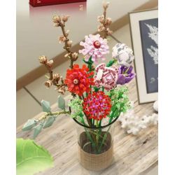 PanlosBrick 655002 Panlos Brick 655002 non  HOA ĐÀO NÚI TIM LIỄU BIỂN ZIXIA HỒNG LOA KÈN CÂY NHỎ MÀU TRẮNG PINK PLANSATT CLOVE ZIKI ĐỎ JI'AN bộ đồ chơi xếp lắp ráp ghép mô hình Creator Expert BOUQUET Chuyên Gia Sáng Tạo 1237 khối