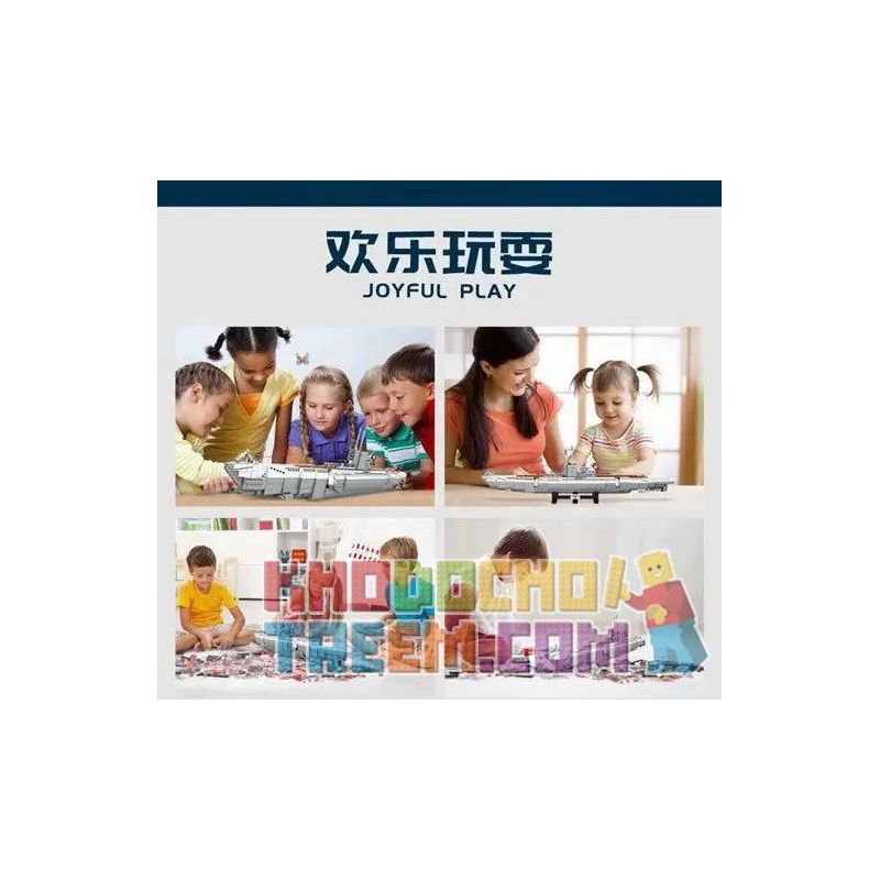 PANGU PG-15001 15001 PG15001 non  TÀU NGẦM U48 ĐỨC bộ đồ chơi xếp lắp ráp ghép mô hình Military Army SUBMARINE GERMANY 4B Quân Sự Bộ Đội 1035 khối