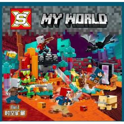 SX 1052 non  KHOÁNG SẢN THỜI GIAN VÀ KHÔNG 8 GUARDS ĂN NGƯỜI KẾT THÚC CỬA PHUN TRÀO ĐÁ BARBARBURNING CHẤT HÓA THẠCH BỘ SƯU TẬP GEOLAR RỪNG BỨC XẠ bộ đồ chơi xếp lắp ráp ghép mô hình Minecraft MY WORLD Game Xây Dựng 586 khối