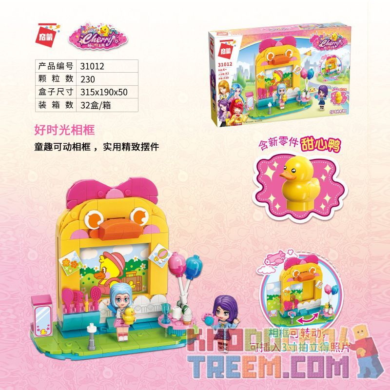 Enlighten 31012 Qman 31012 non  KHUNG ẢNH THỜI GIAN TỐT bộ đồ chơi xếp lắp ráp ghép mô hình  Các Bạn Gái 230 khối